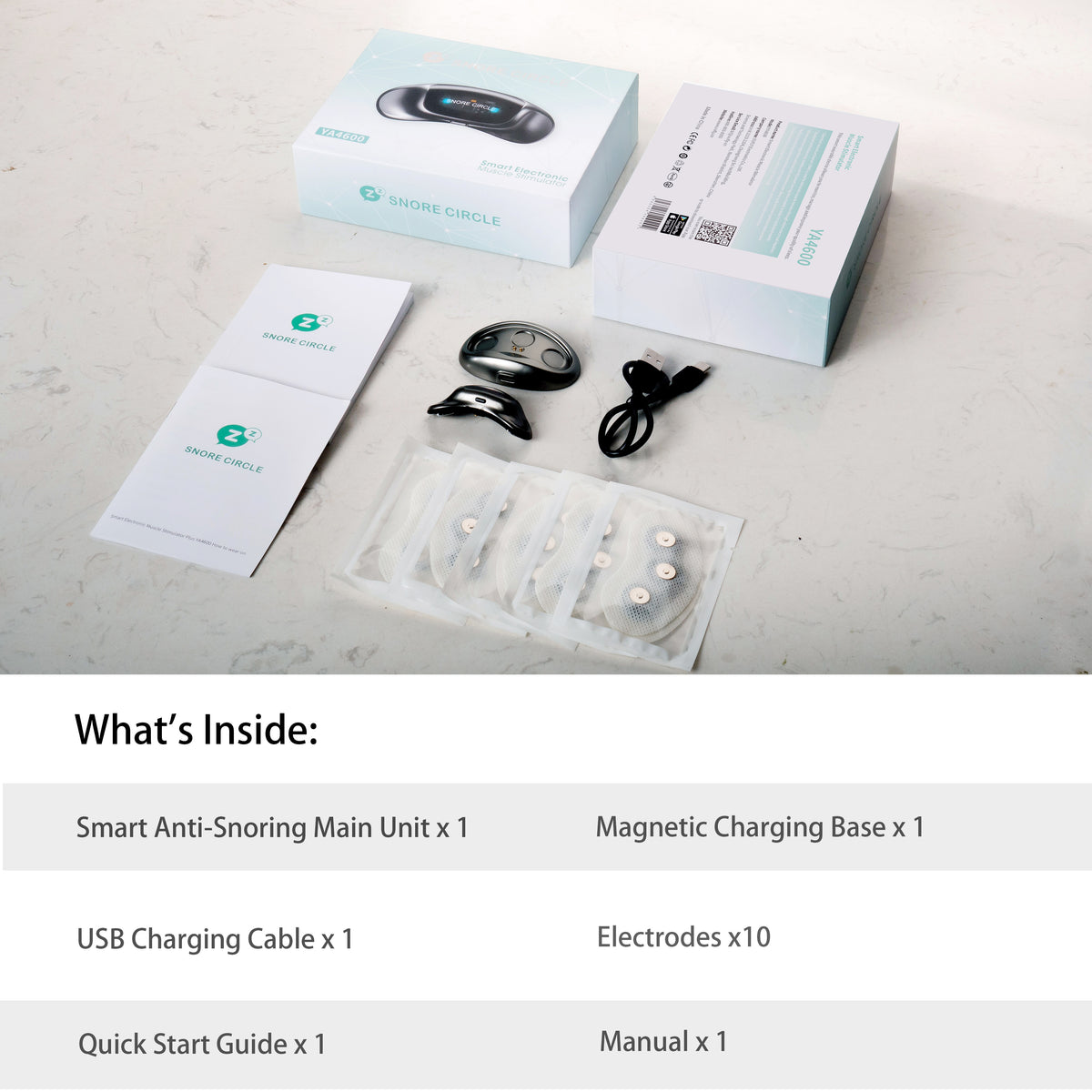 Sleepeace 2026 VIP New Upgraded Smart Electronic Muscle Stimulator Anti Snoring Device YA4600