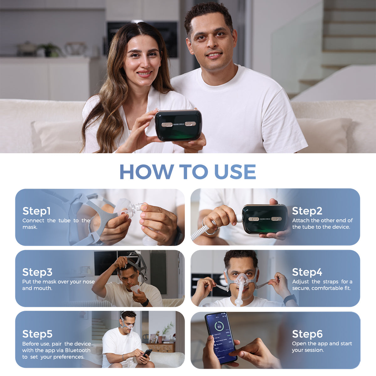 2025 VIP New Upgraded Portable Ultra-Quiet Auto APAP Device YA50Pro for Better Sleep