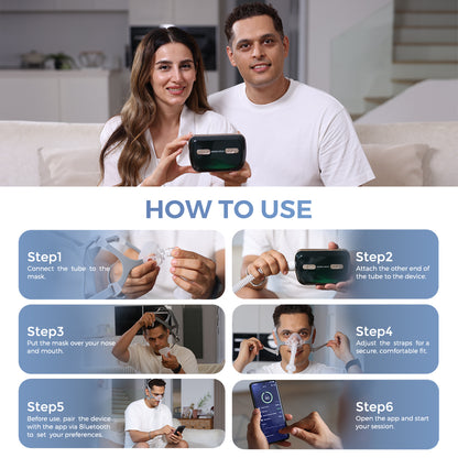 2025 VIP New Upgraded Portable Ultra-Quiet Auto APAP Device YA50Pro for Better Sleep